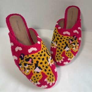 Printfresh Tufted Slippers Bagheera Hot Pink Size 10